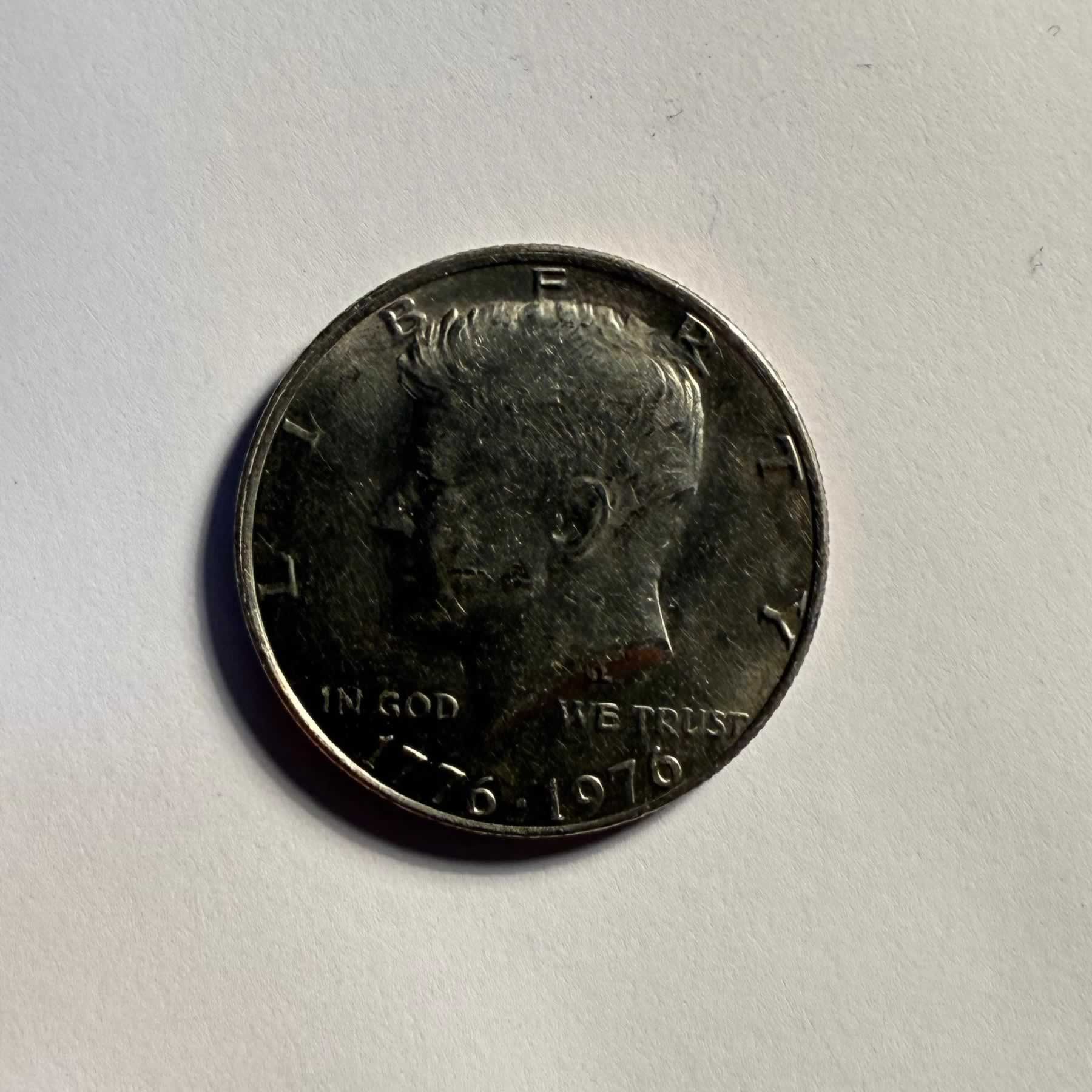 Reverso de 1/2 Dollar, 1976