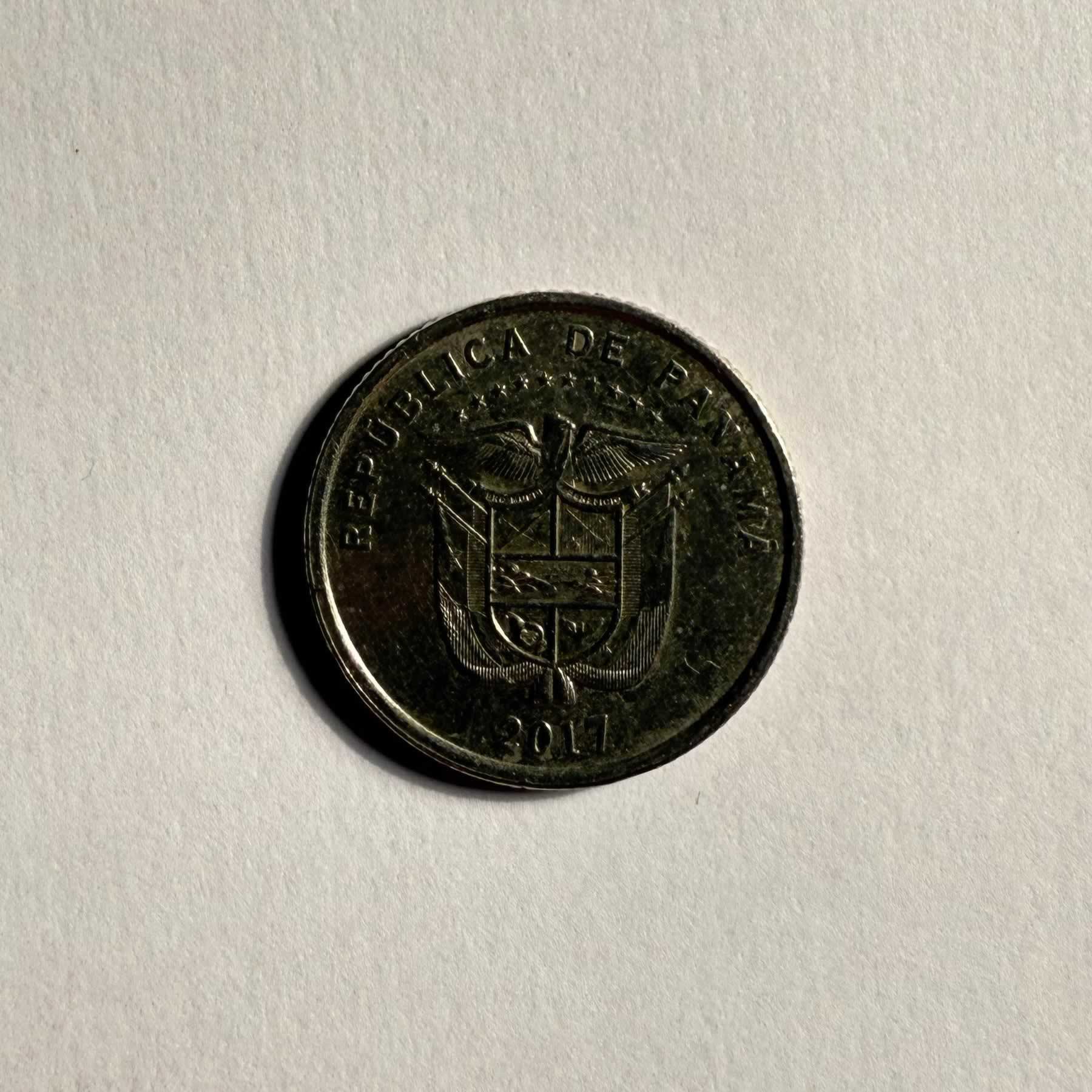 Anverso de 1/10 de Balboa, 2017, 2018, 2019