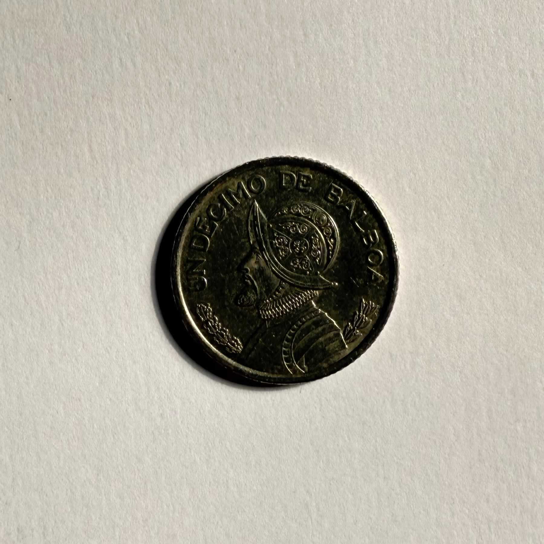 Reverso de 1/10 de Balboa, 2017, 2018, 2019