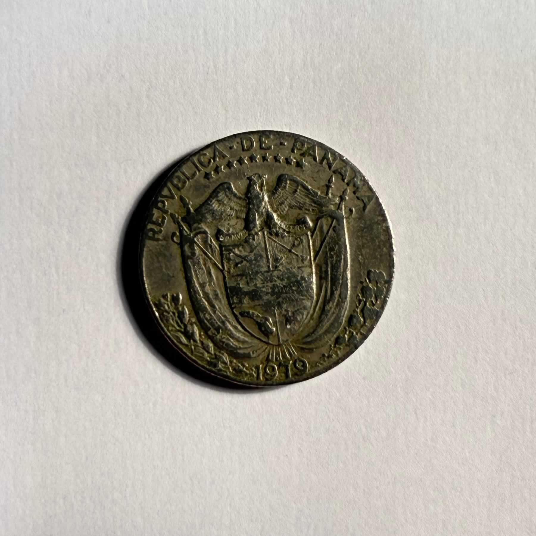 Reverso de 1/4 de Balboa, 1975, 1979, Panamá · 1961 - 2019