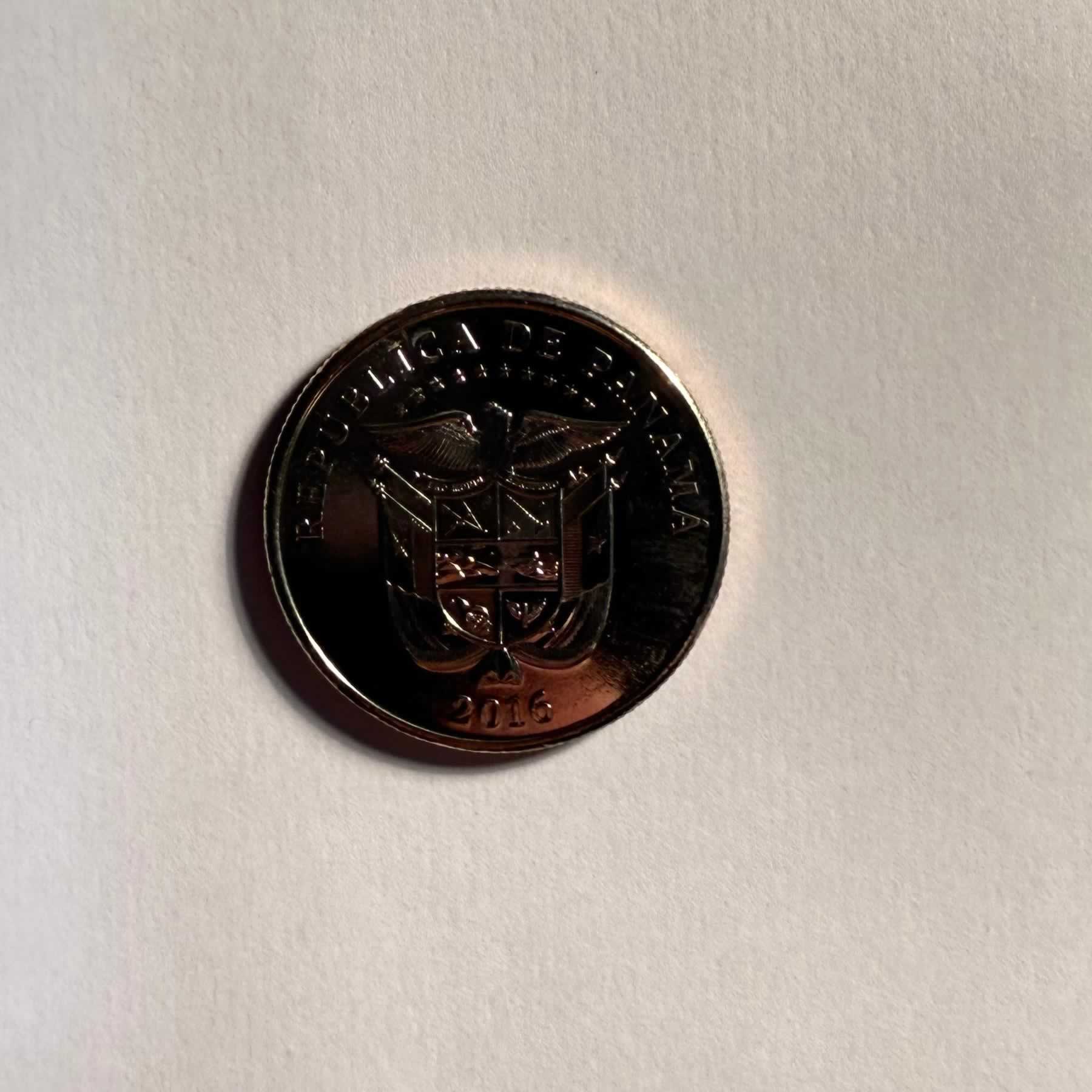 Reverso de 1/4 de Balboa, 2016, Panamá · 1961 - 2019