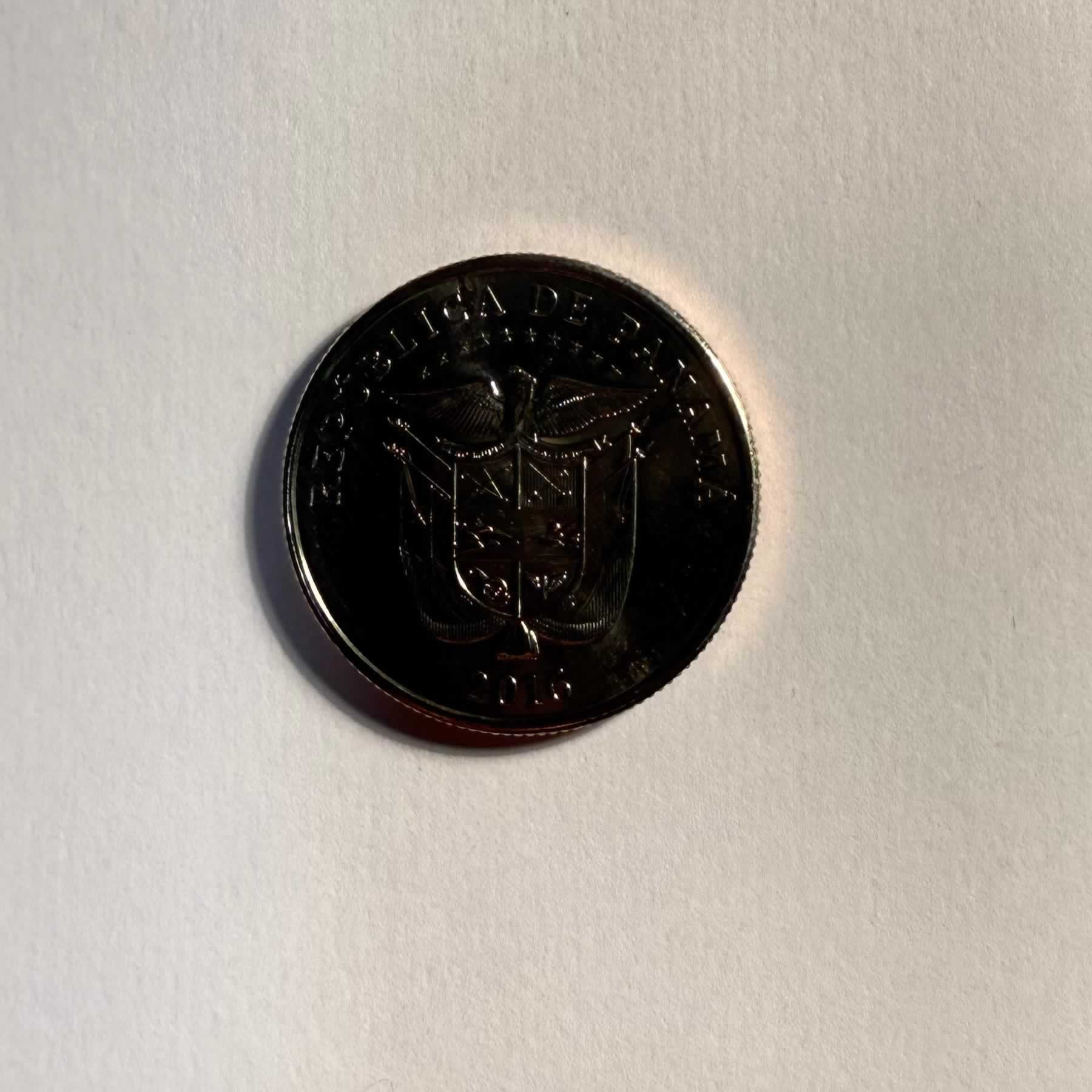 Reverso de 1/4 de Balboa, 2016, Panamá · 1961 - 2019