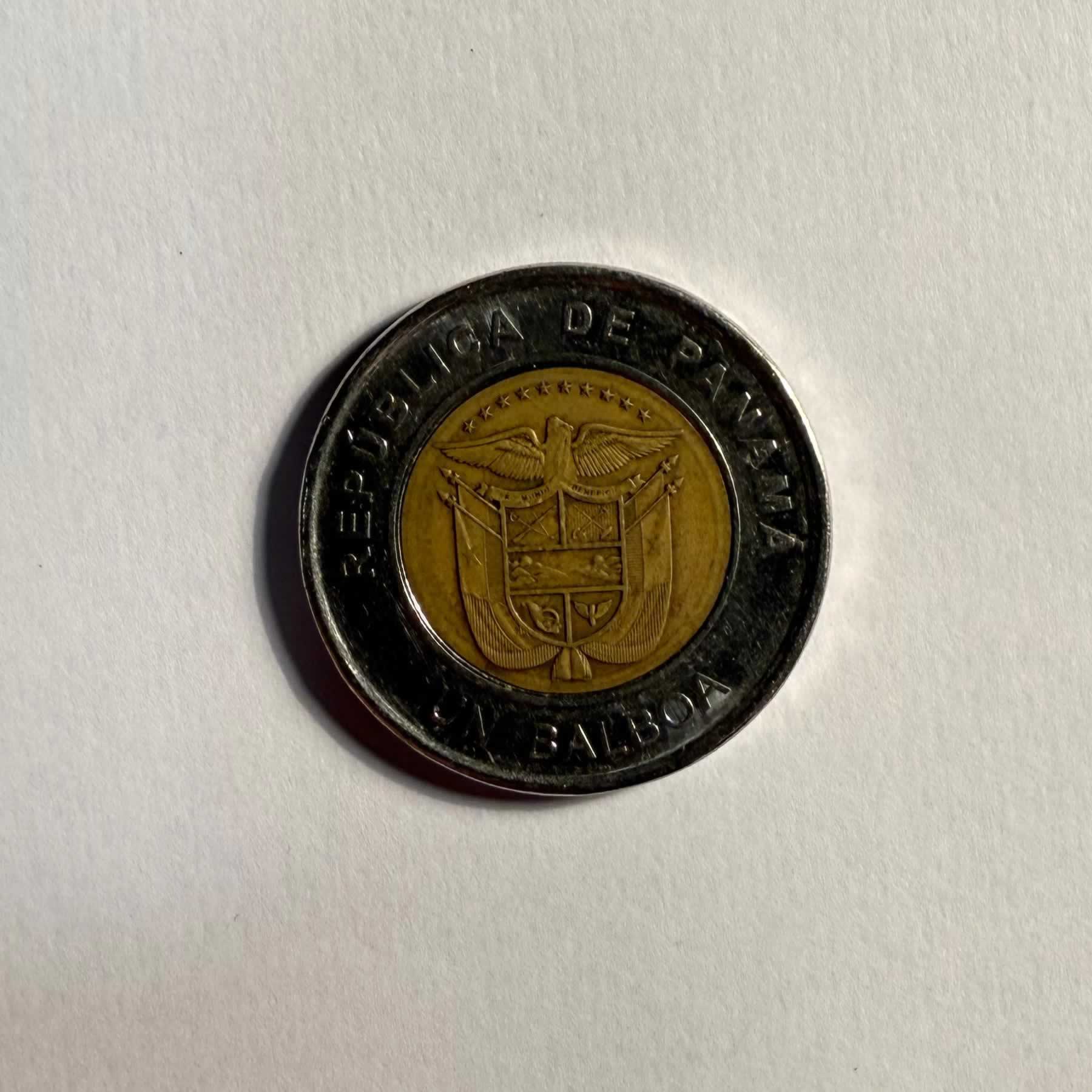 Anverso de 1 Balboa, 2017, 2019, Panamá · 1961 - 2019