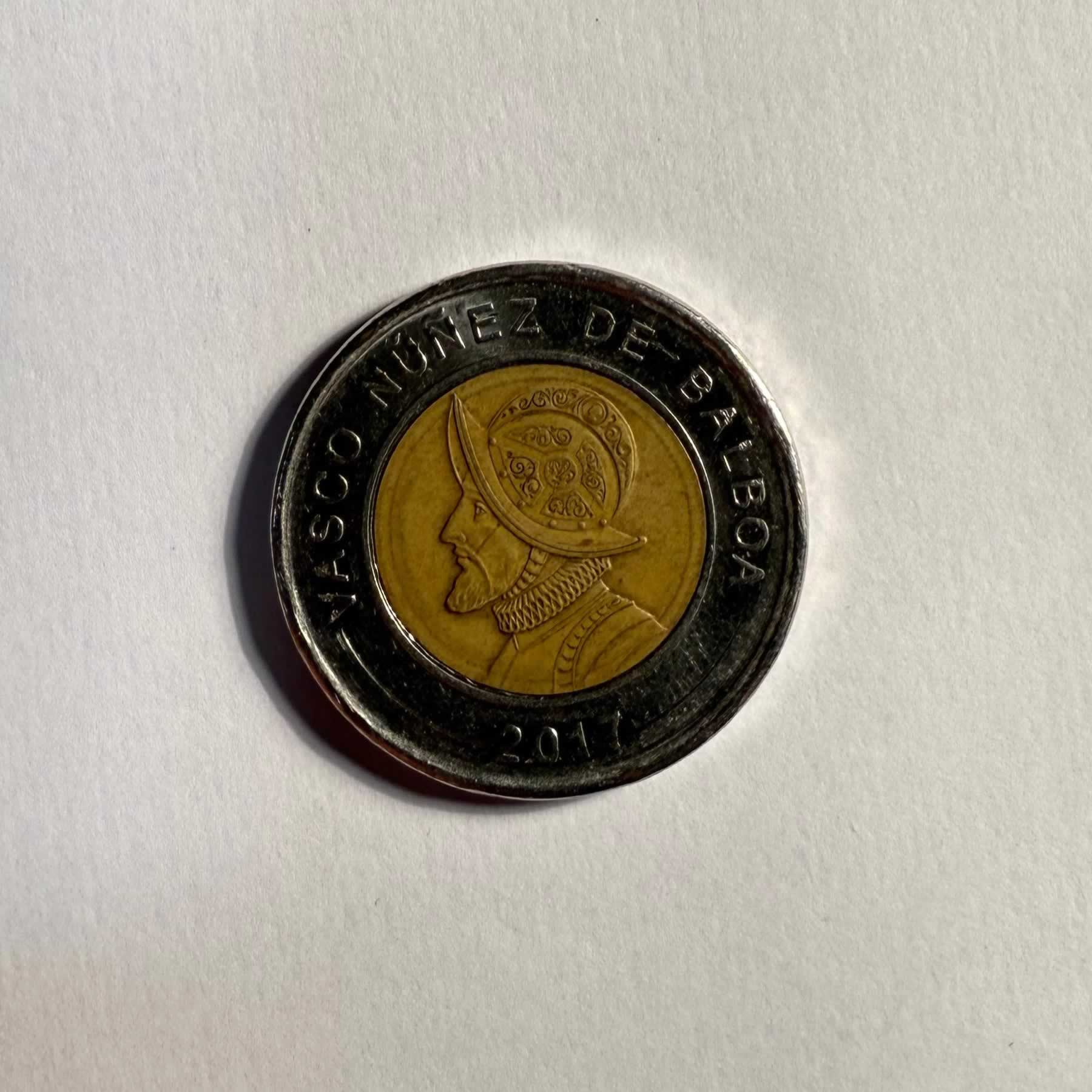Reverso de 1 Balboa, 2017, 2019, Panamá · 1961 - 2019