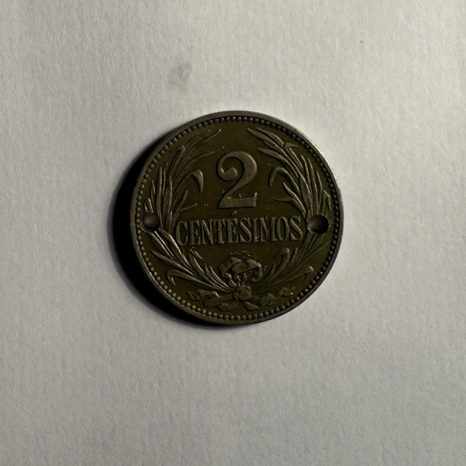 Anverso de 2 Centesimos, 1924