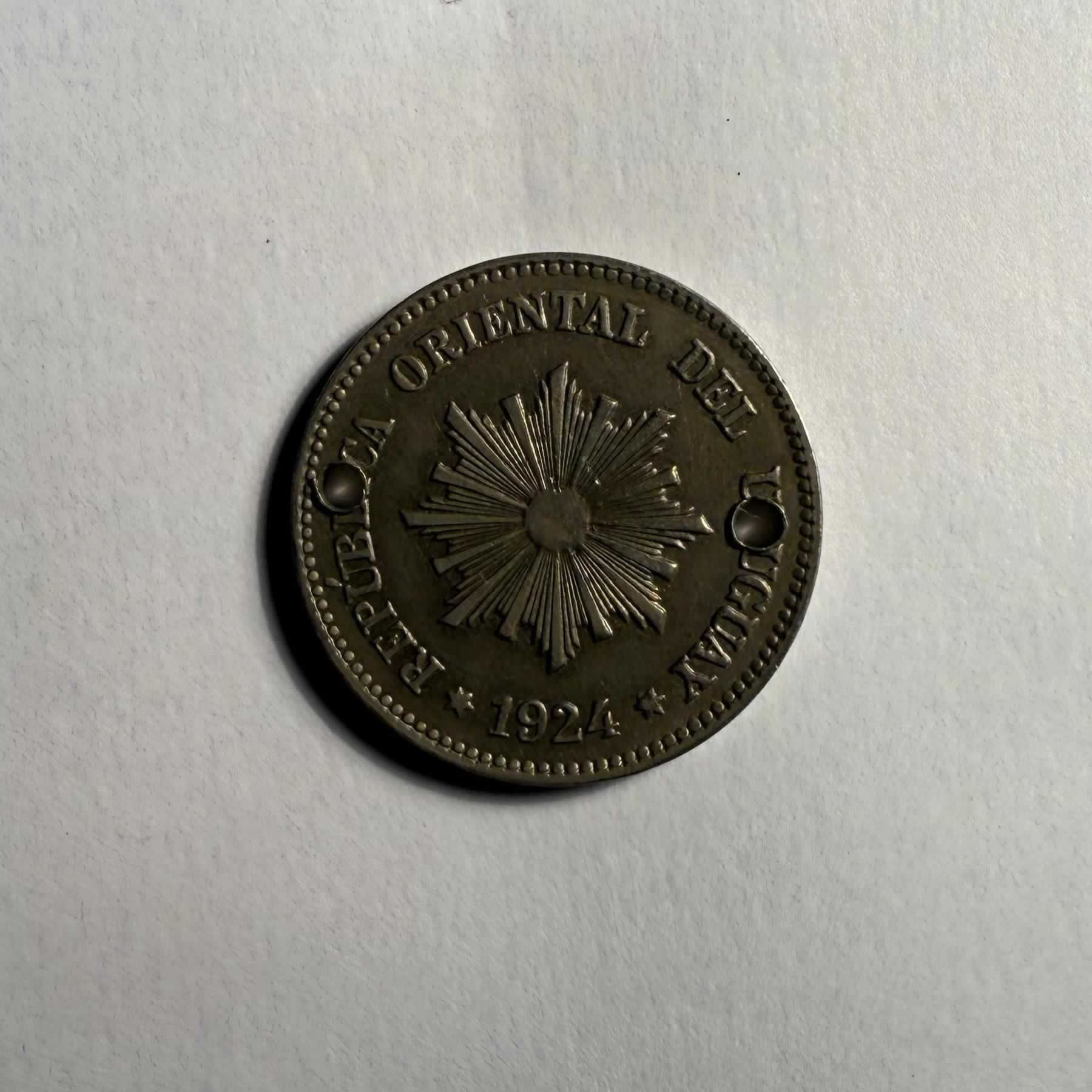 Reverso de 2 Centesimos, 1924