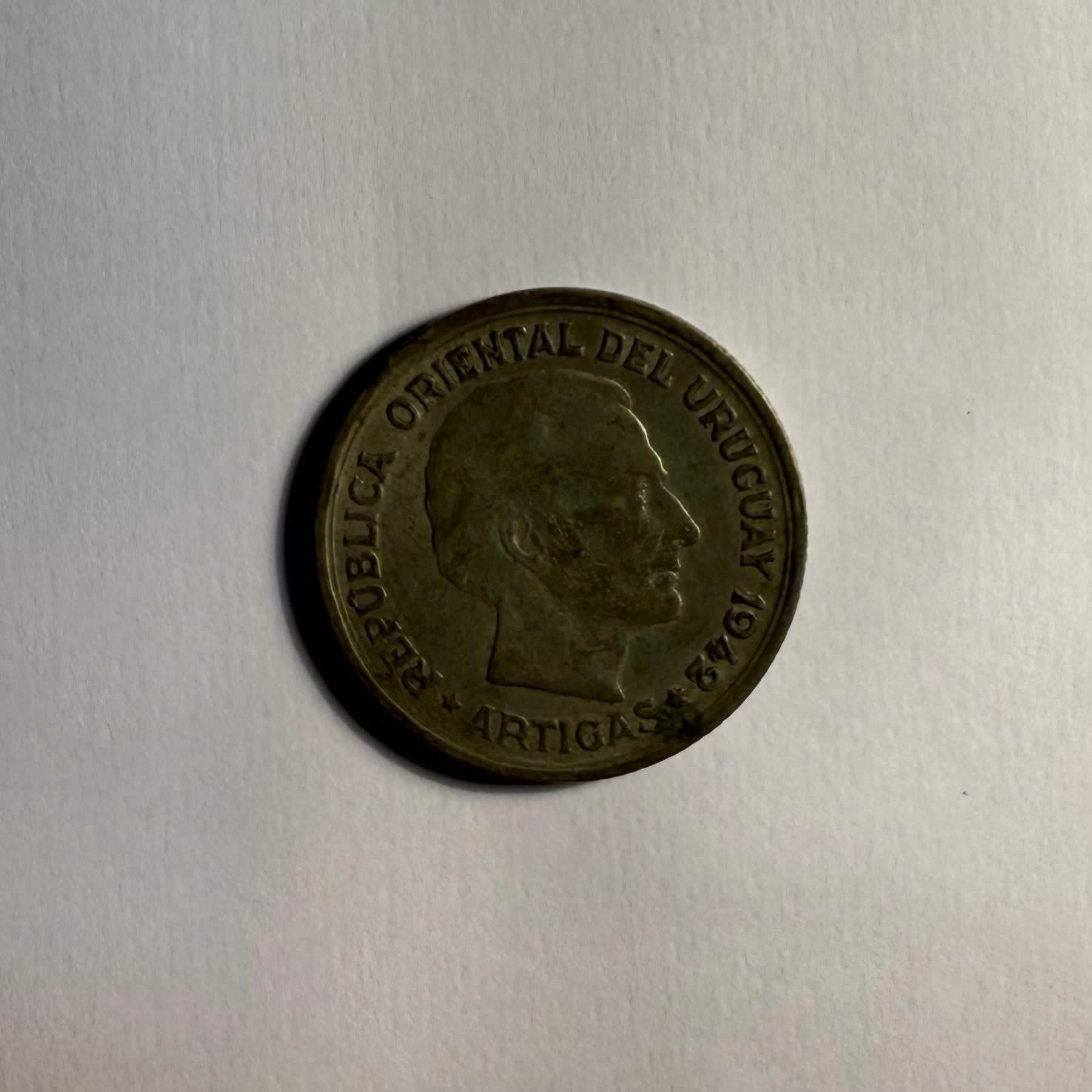 Reverso de 1 Pesos, 1942
