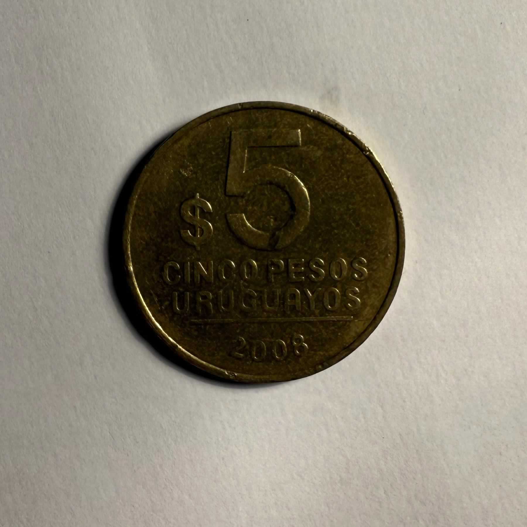 Anverso de 5 Pesos, 2005, 2008