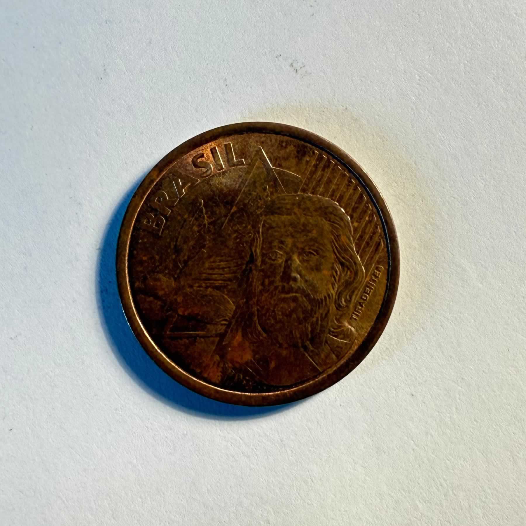 Reverso de 5 Centavos, 2022, Brasil · Real brasileño 1994 - Presente
