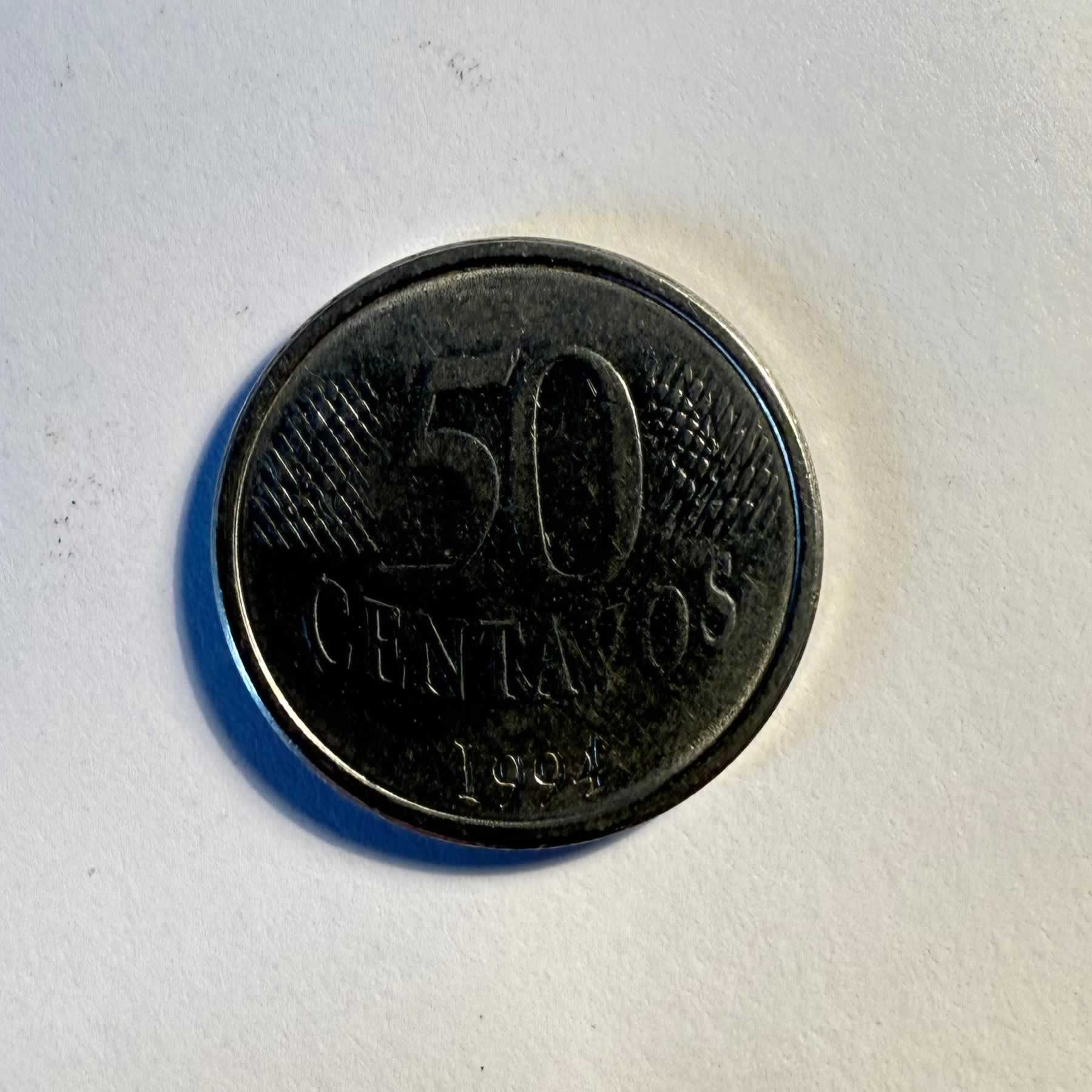 Anverso de 50 Centavos, 1994