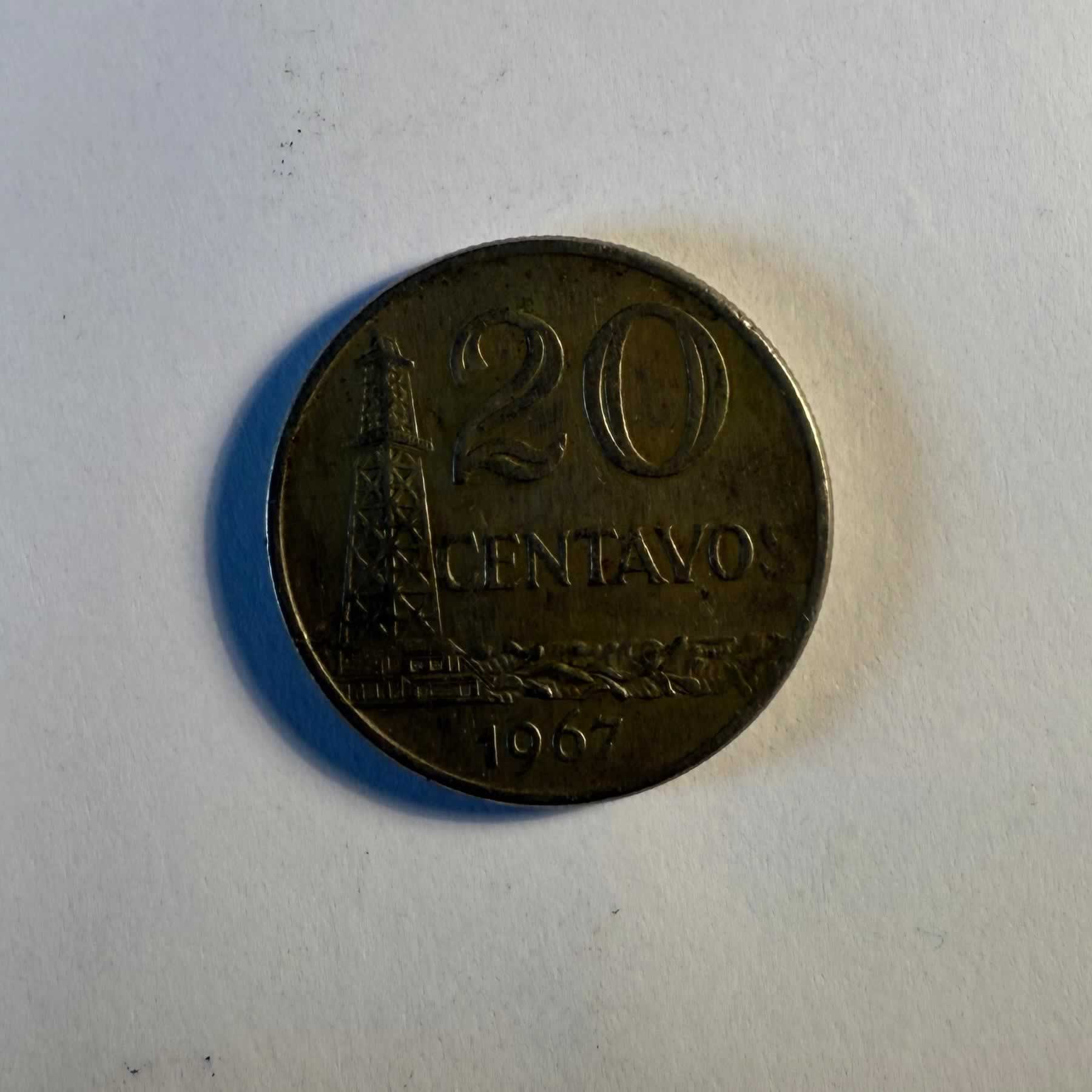 Anverso de 20 Centavos, 1967