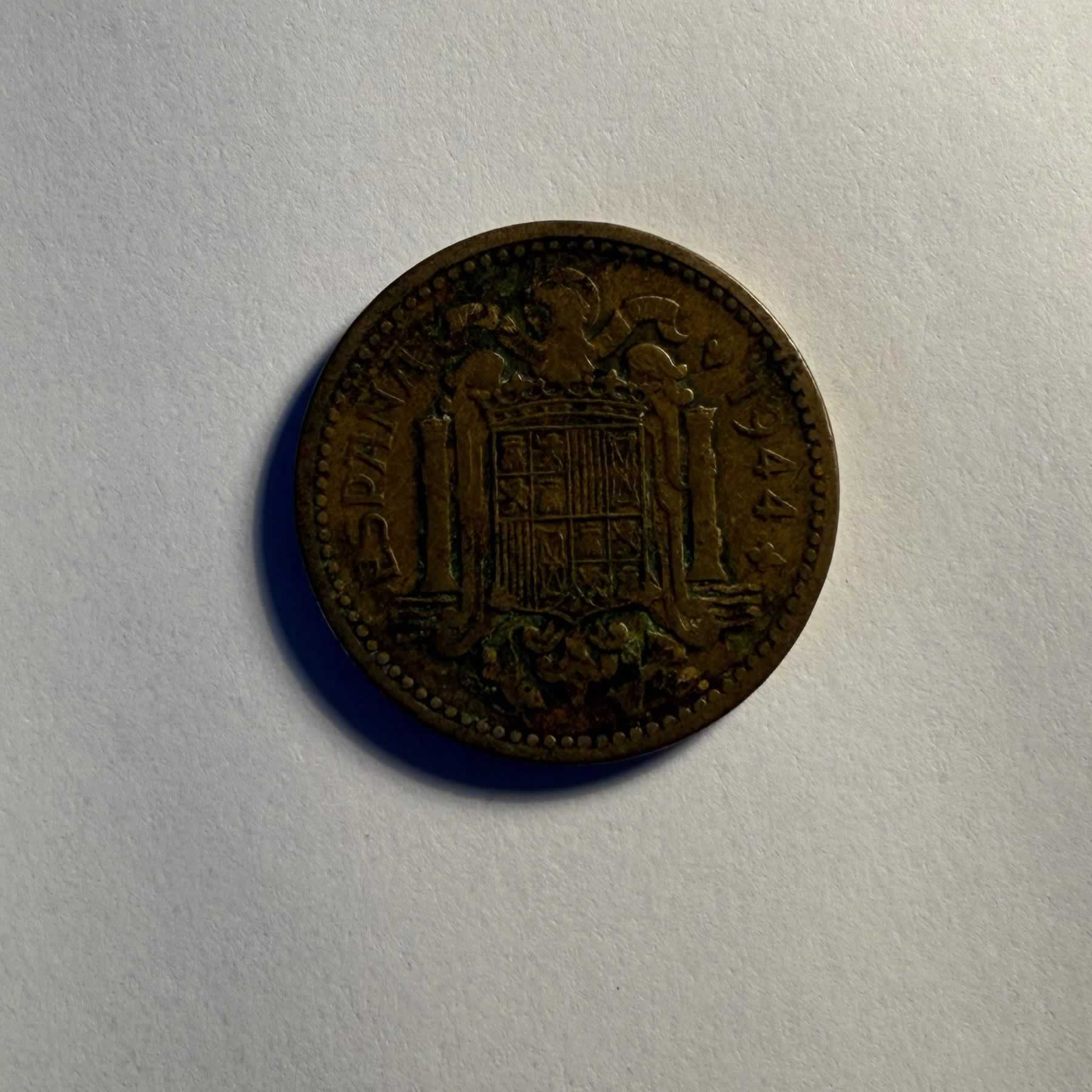 Reverso de 1 Peseta, 1944