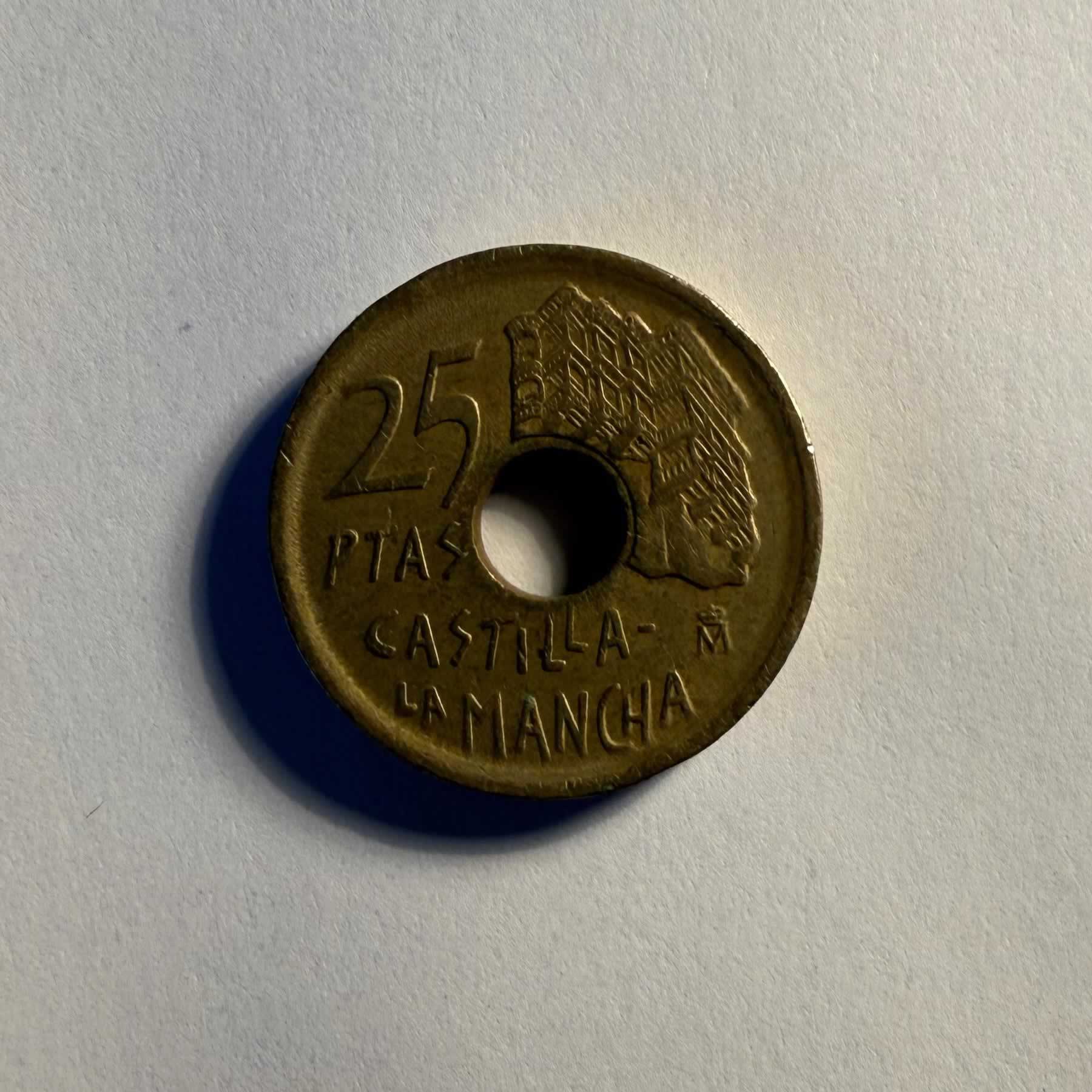Anverso de 25 Pesetas, 1996