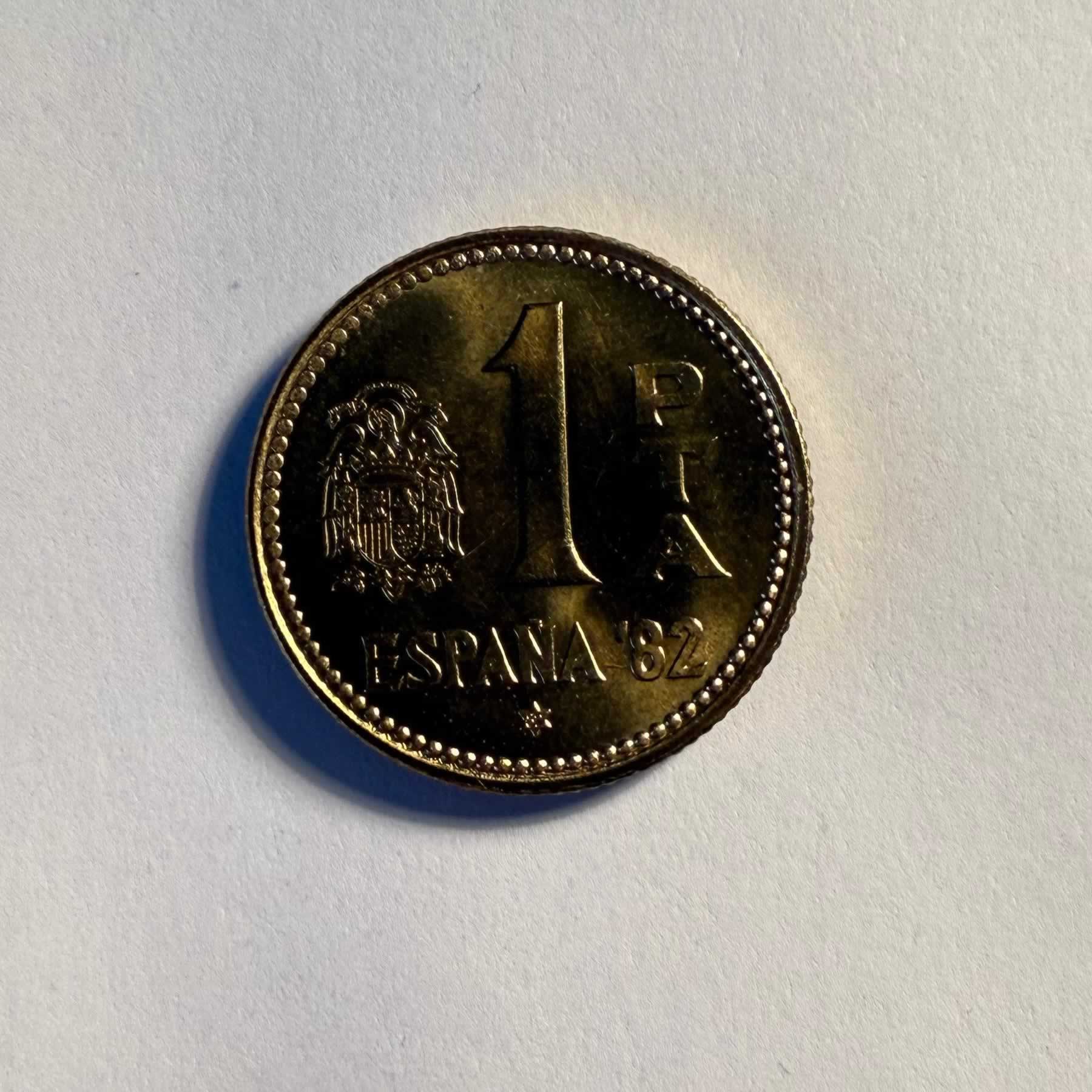 Anverso de 1 Peseta, 1989
