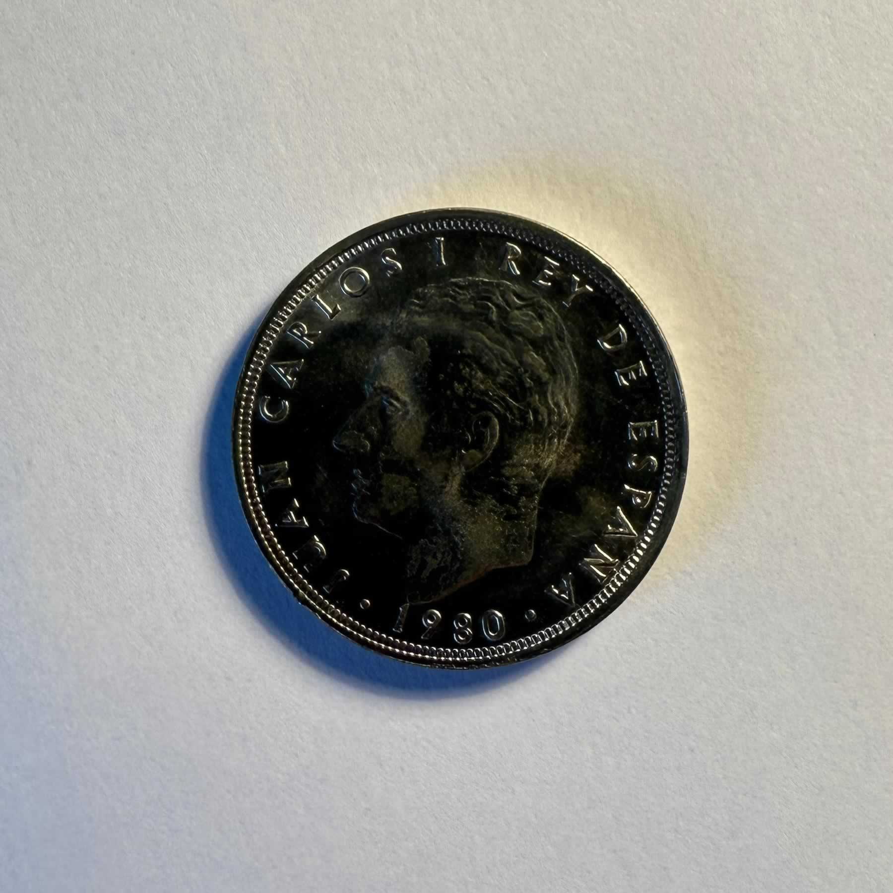 Reverso de 5 Pesetas, 1980