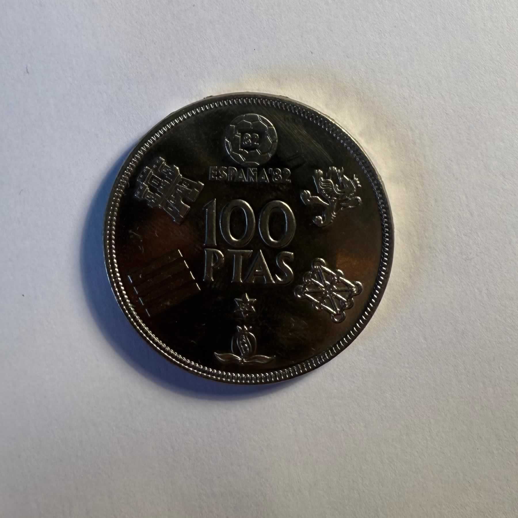 Anverso de 100 Pesetas, 1980