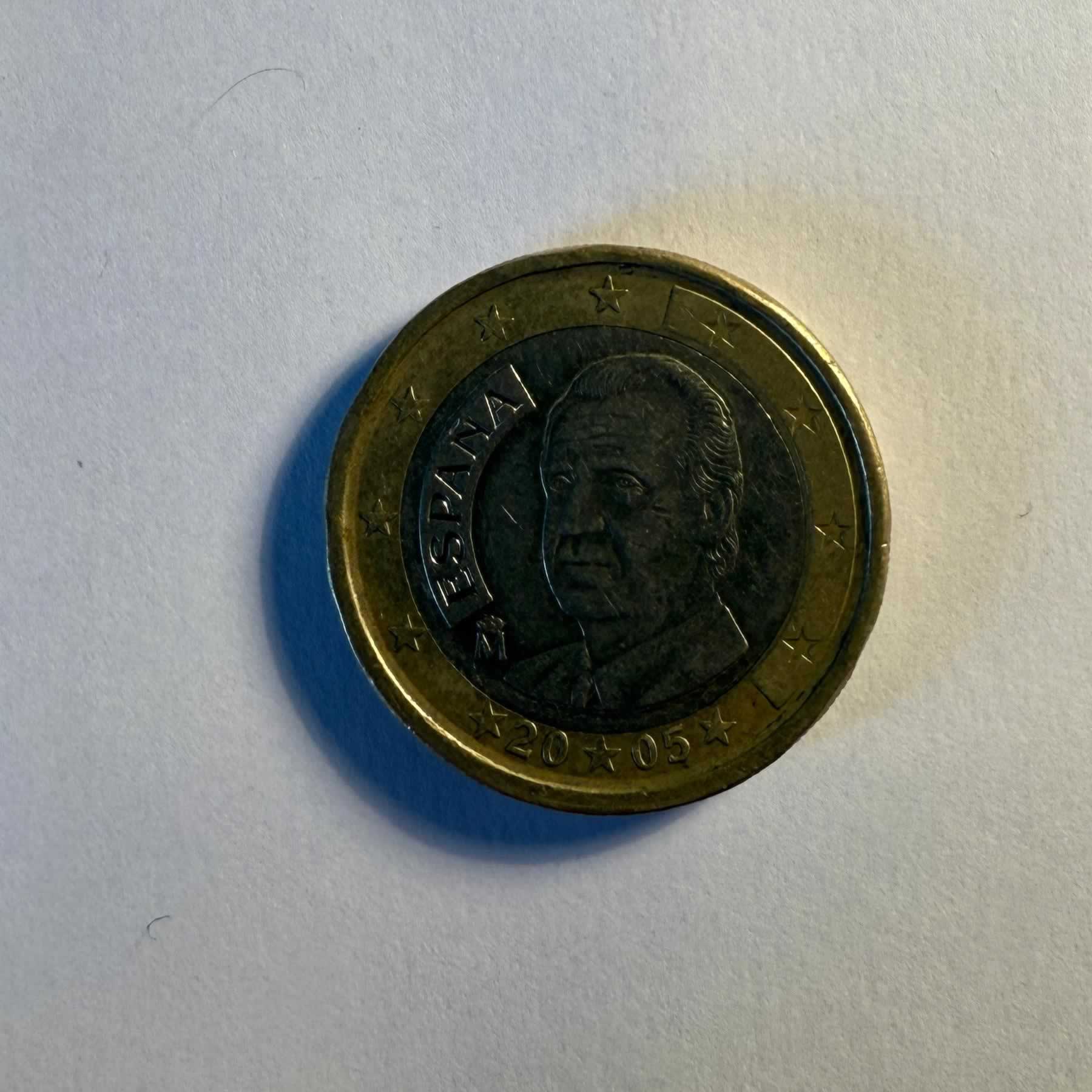 Reverso de 1 Euro, 2005