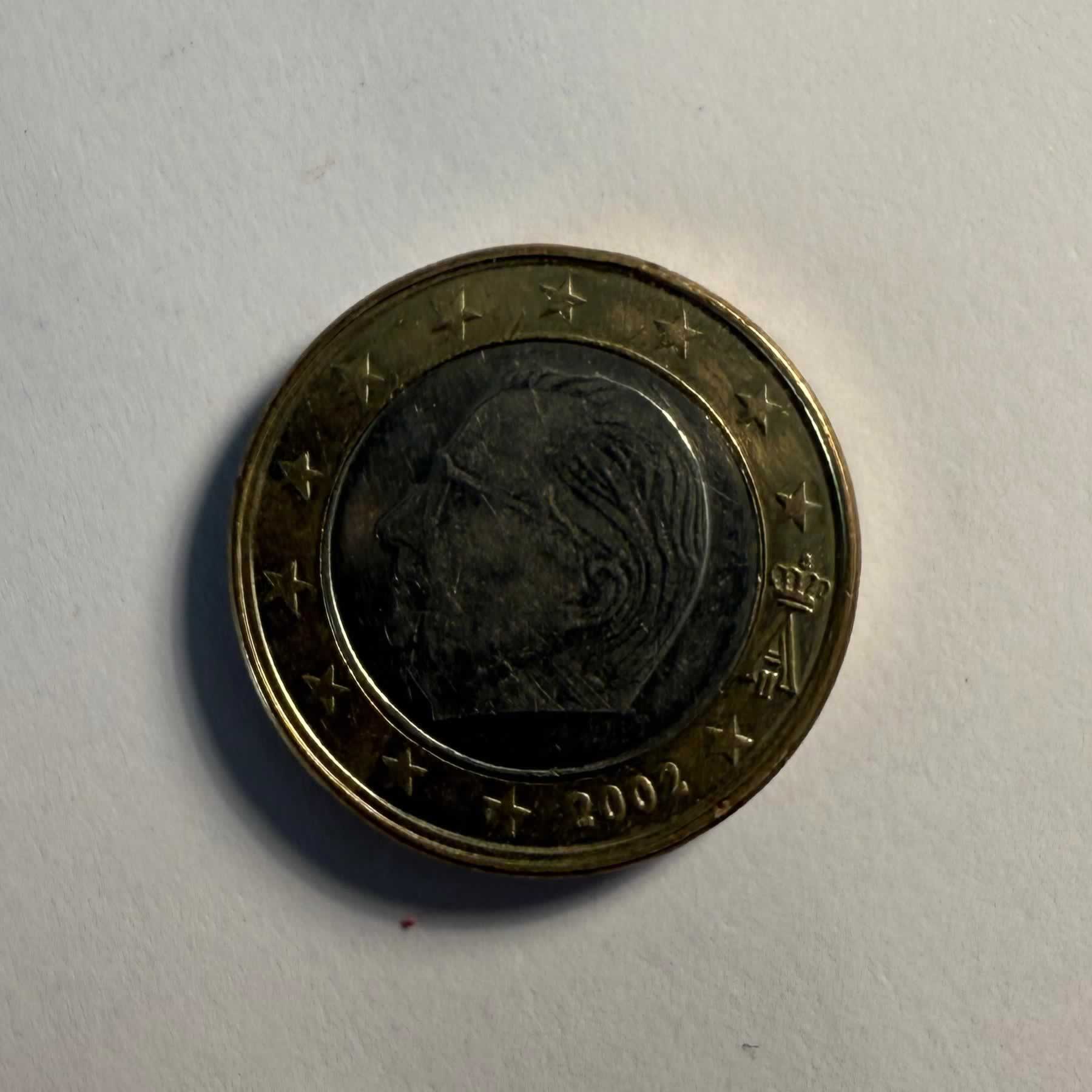 Reverso de 1 Euro, 2002