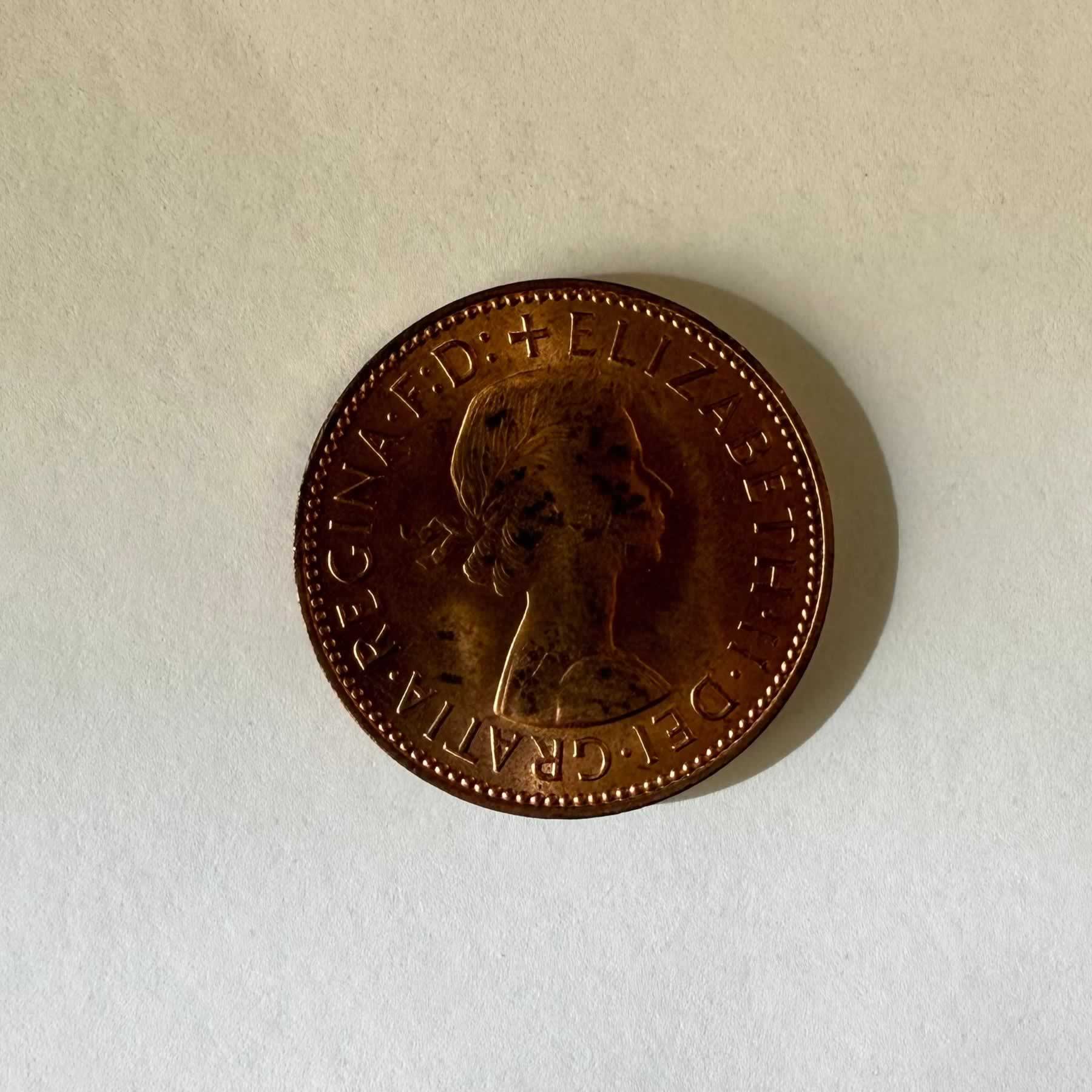 Reverso de Half Penny, 1967