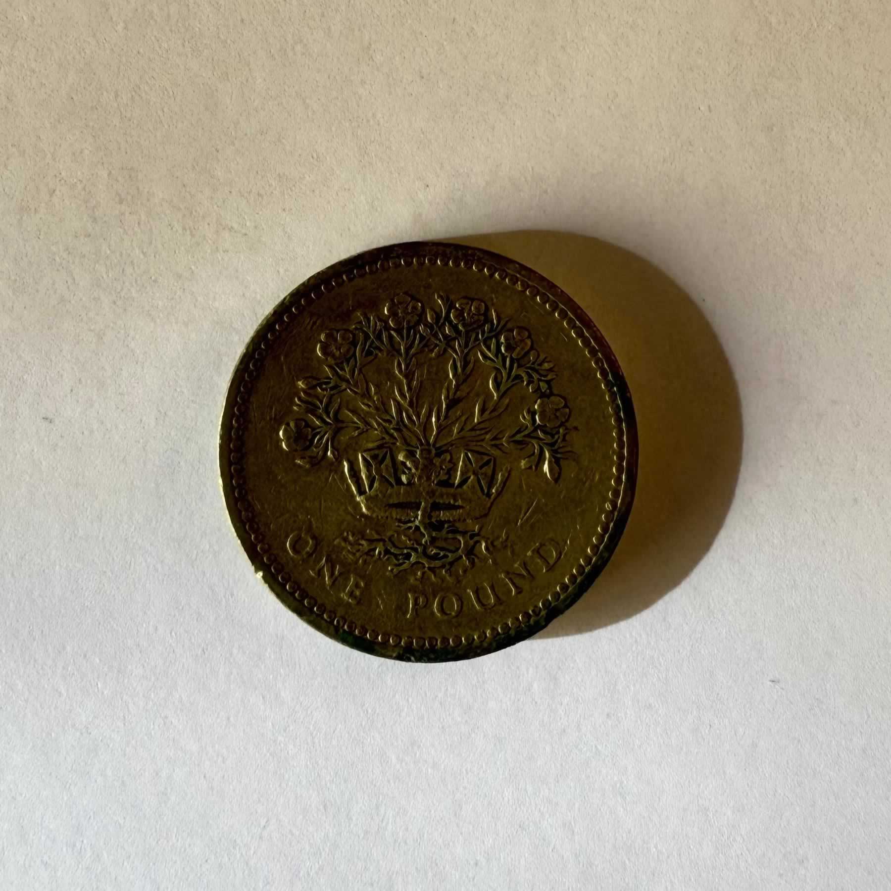 Anverso de 1 Pound, 1986