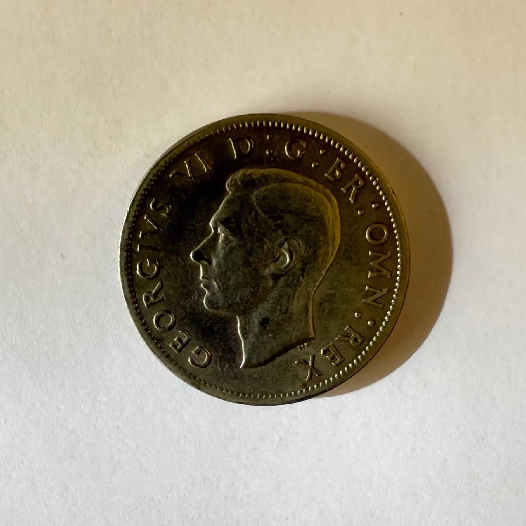 Reverso de 2 Schillings, 1947