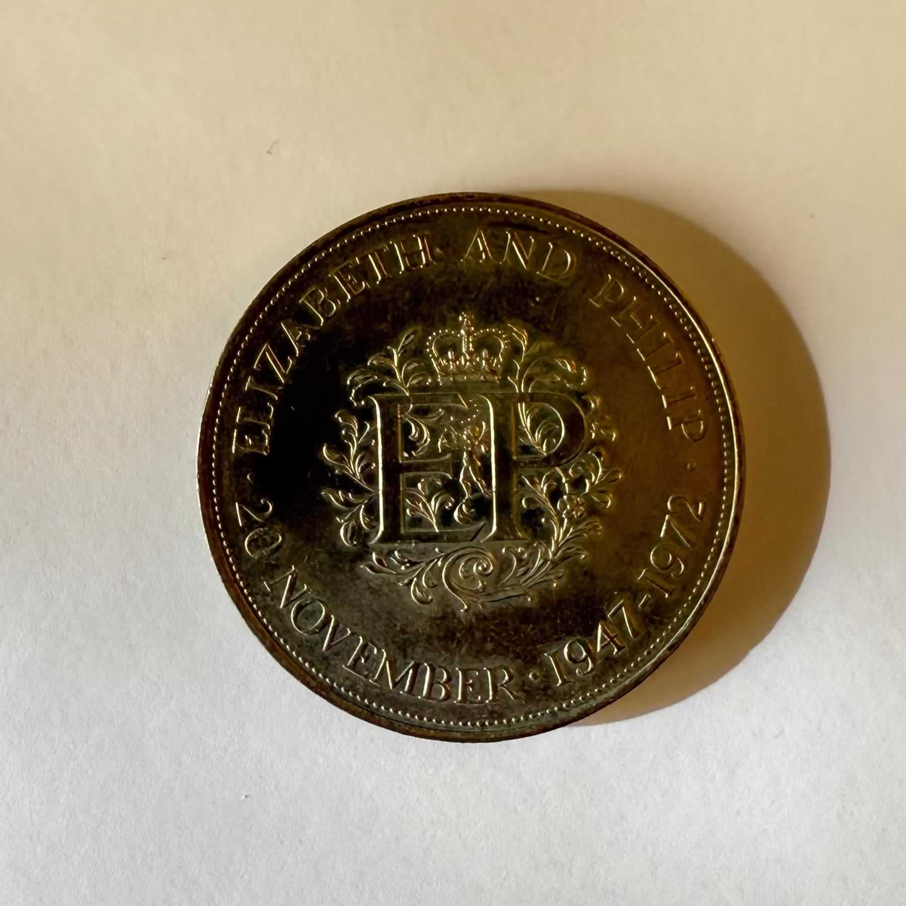 Anverso de 25 Pence, 1972