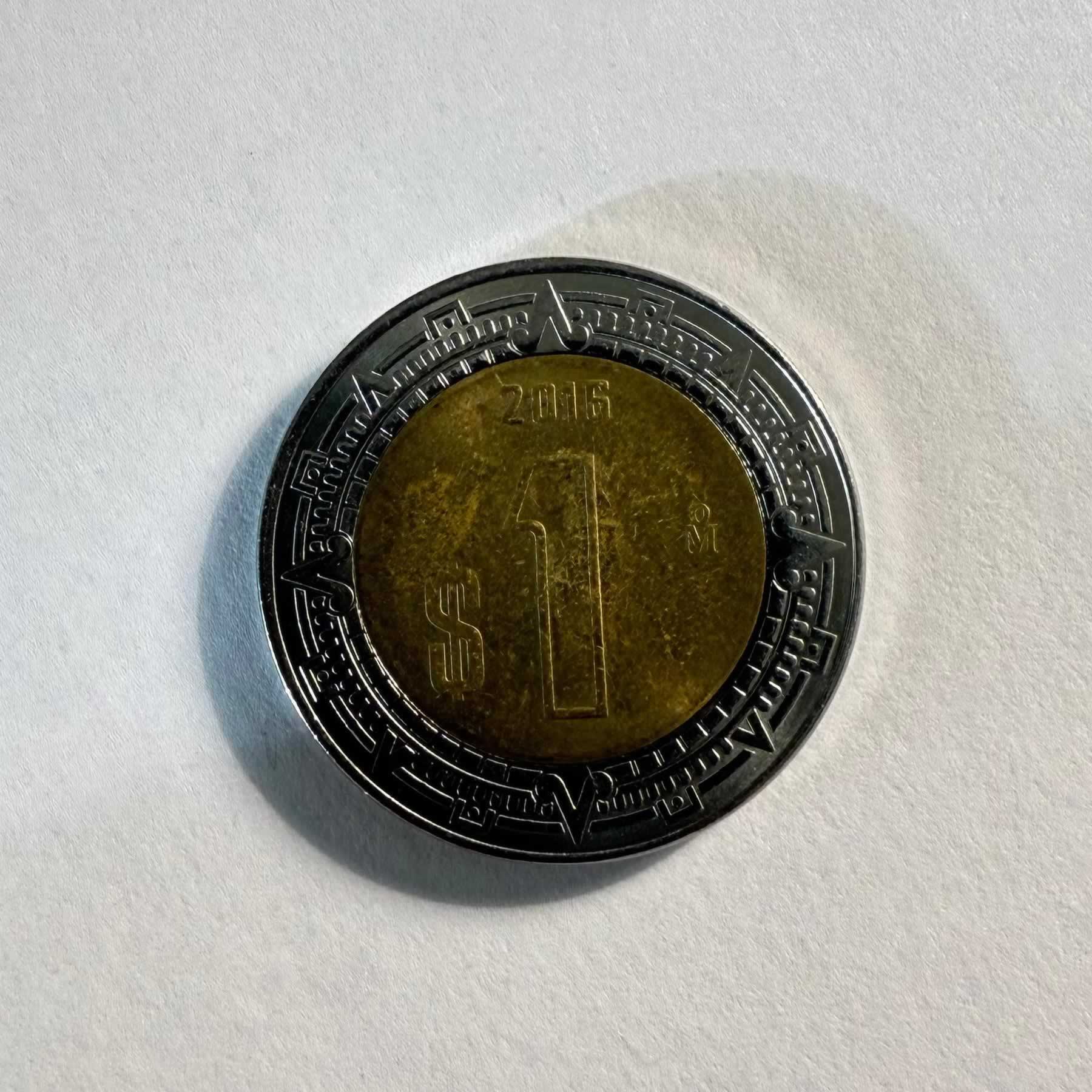 Anverso de 1 Peso, 2000, 2003, 2004, 2005, 2012, 2016