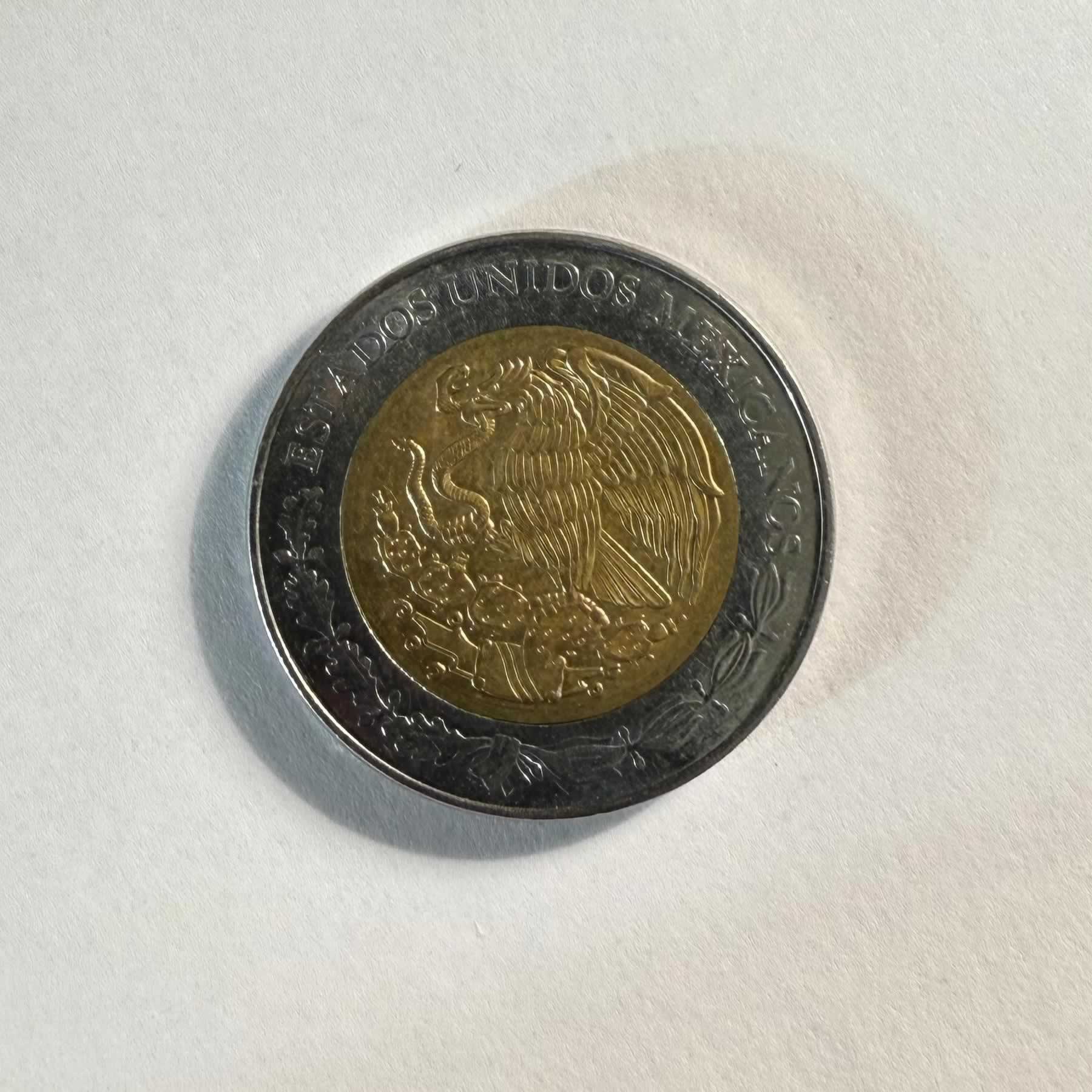 Reverso de 5 Pesos, 1992, 2011, 2012