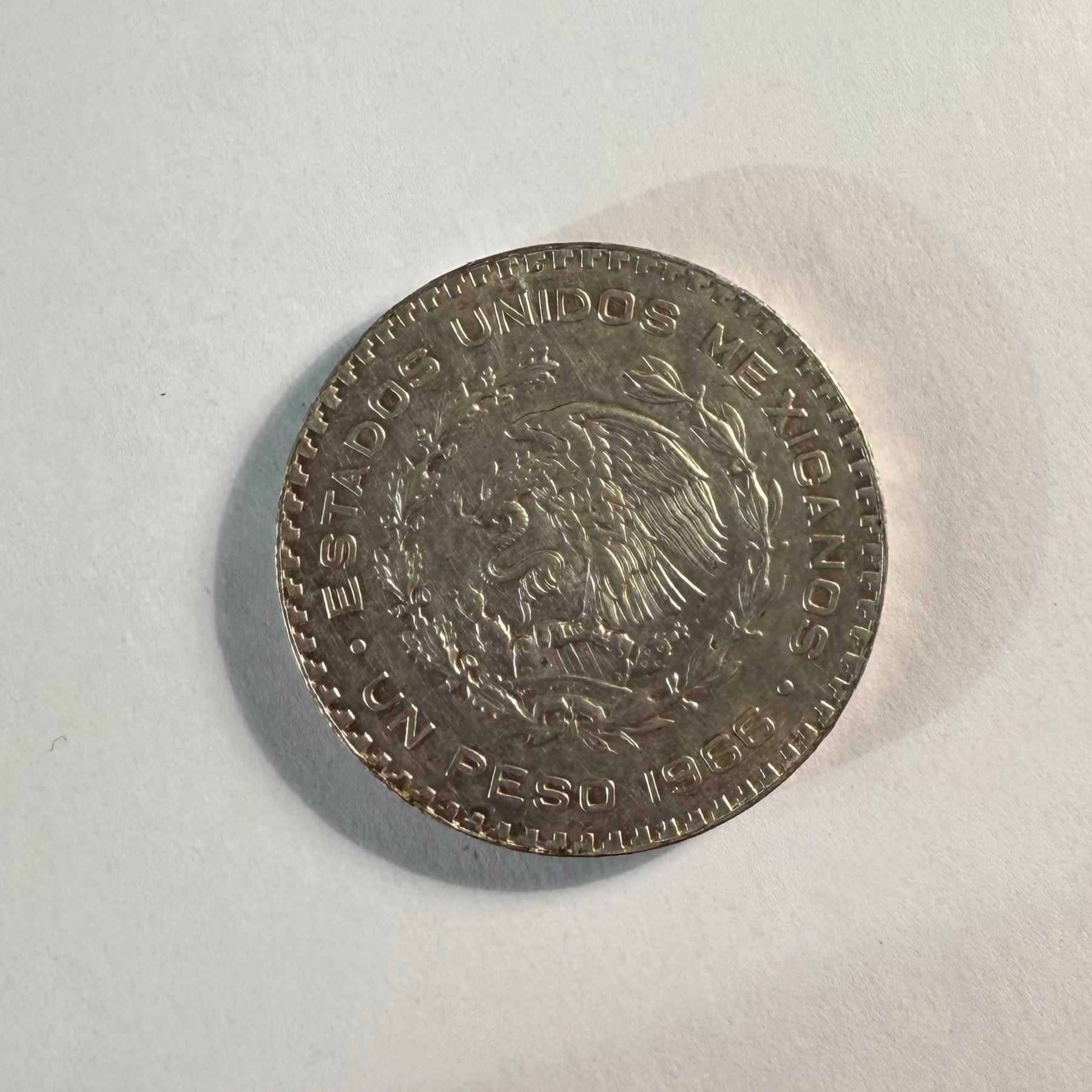 Anverso de 1 Peso, 1966