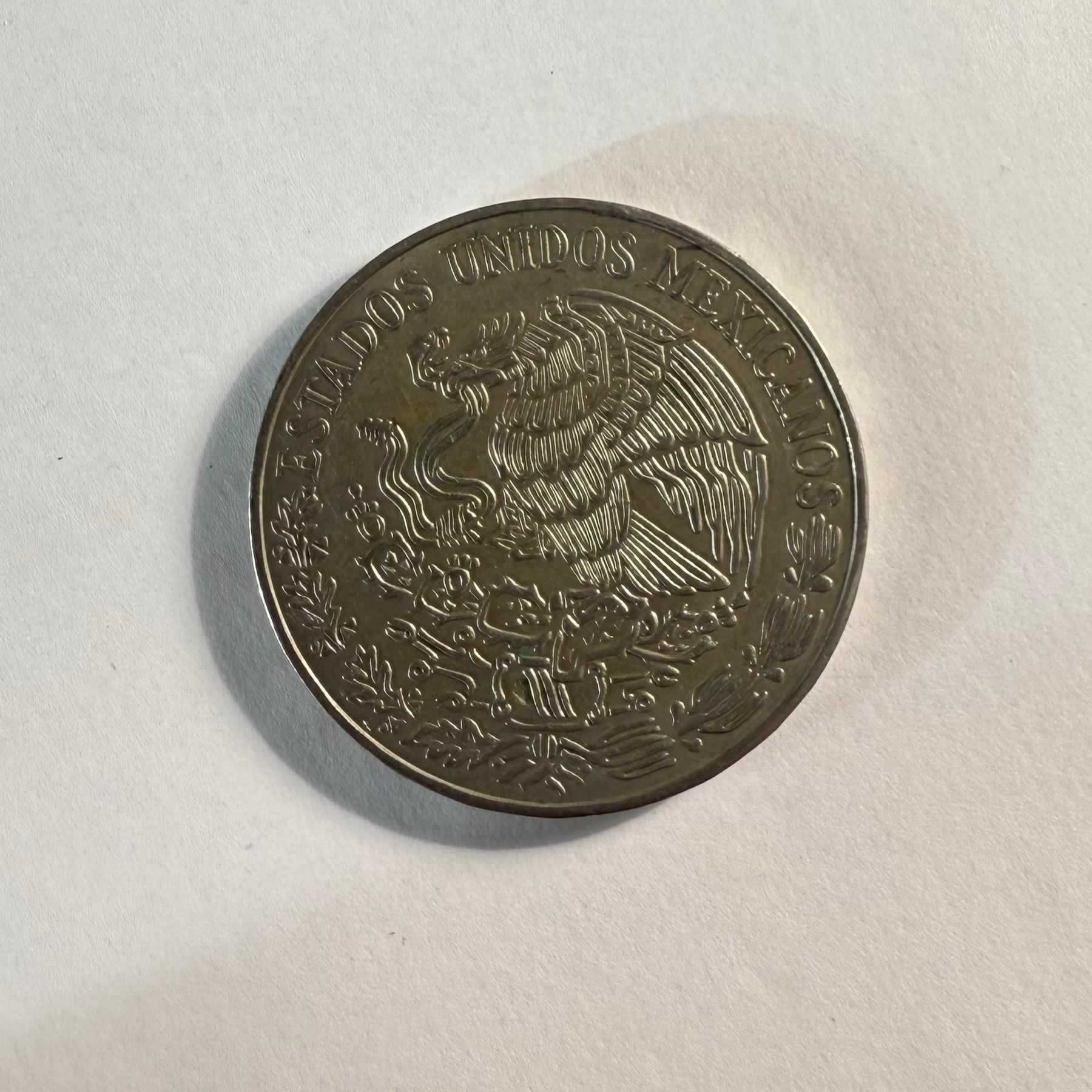 Reverso de 5 Pesos, 1972