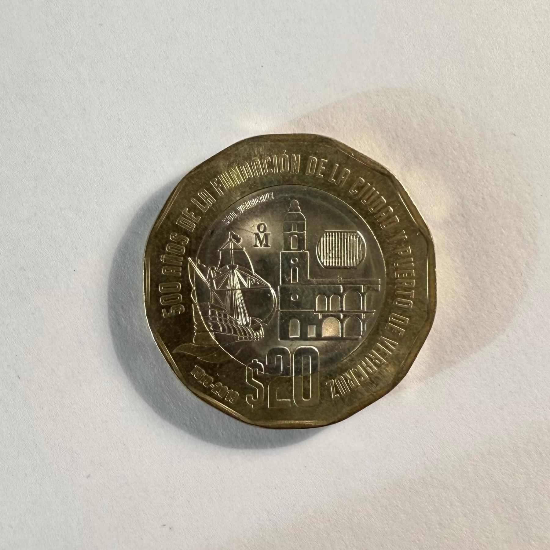 Anverso de 20 Pesos, 2019