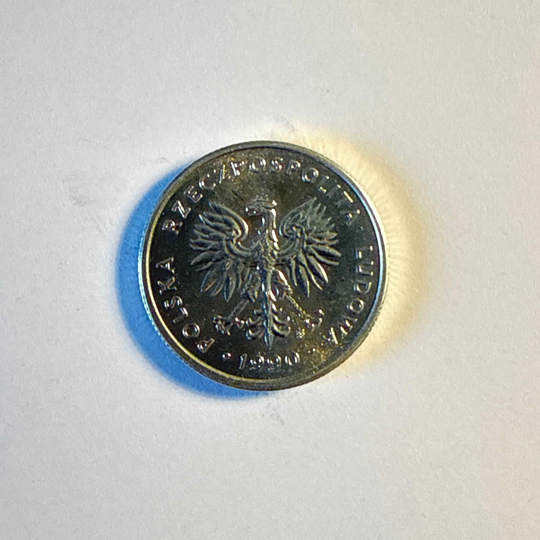 Reverso de 2 Zlote, 1990