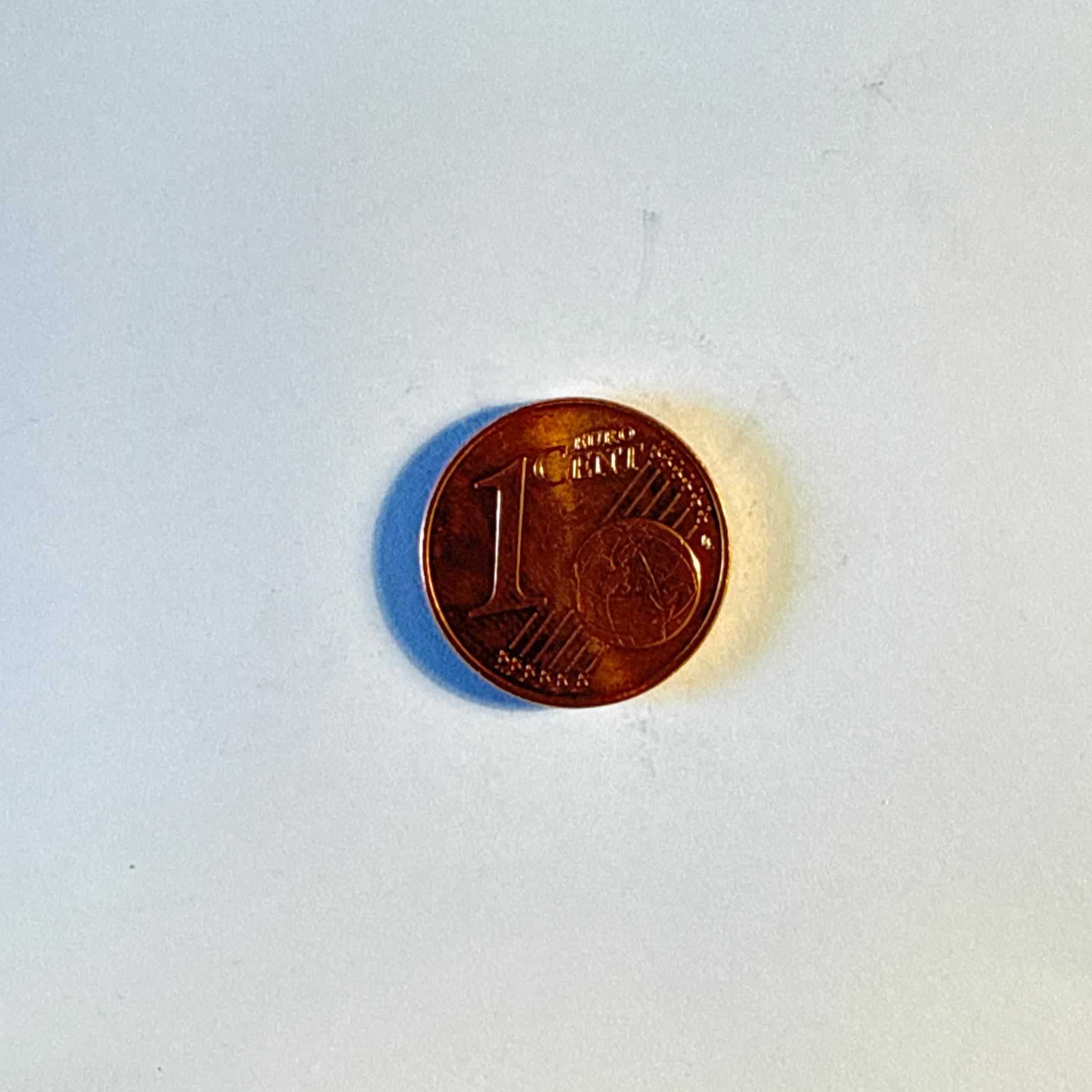 Anverso de 1 Euro Cent, 2016