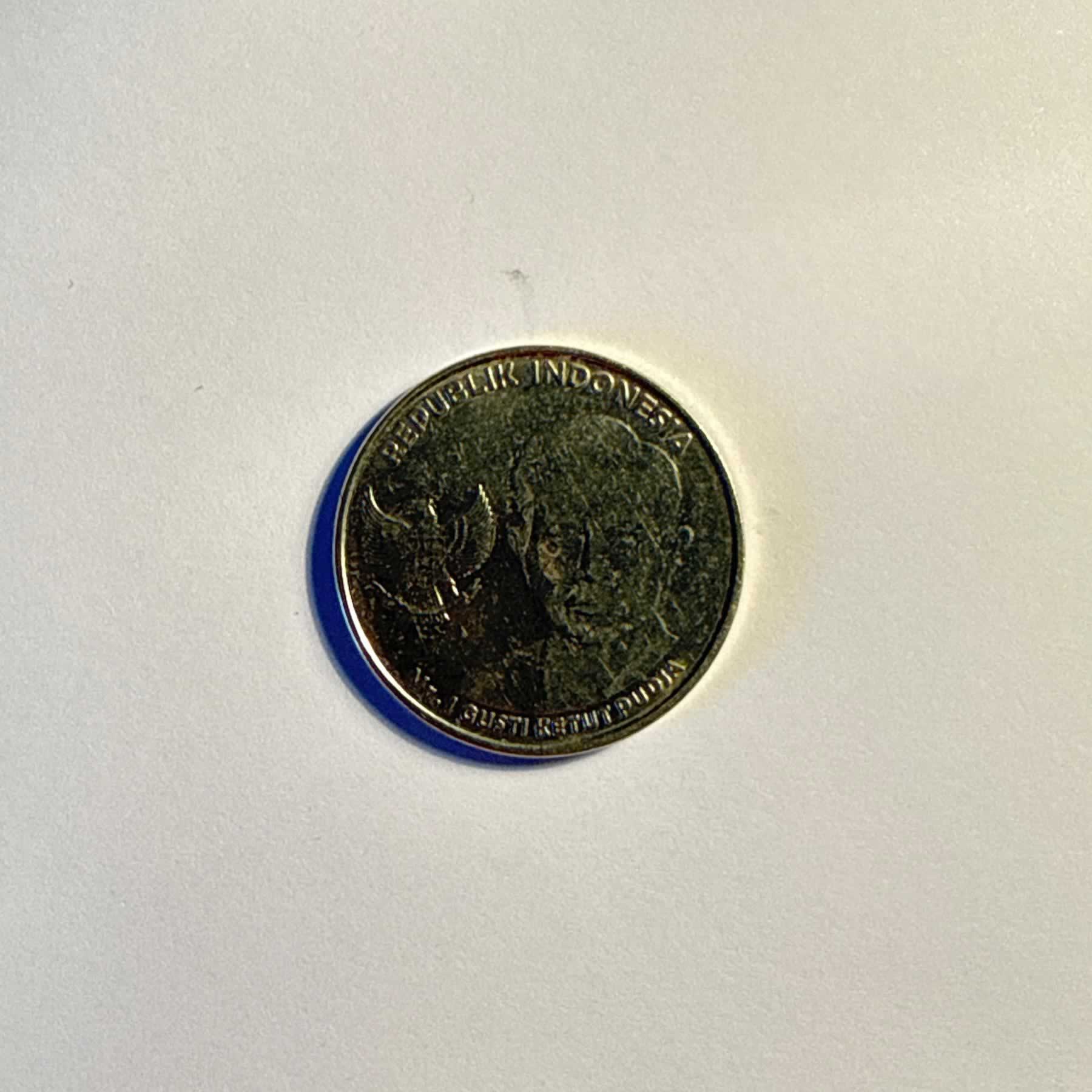 Reverso de 1000 Rupiah, 2016
