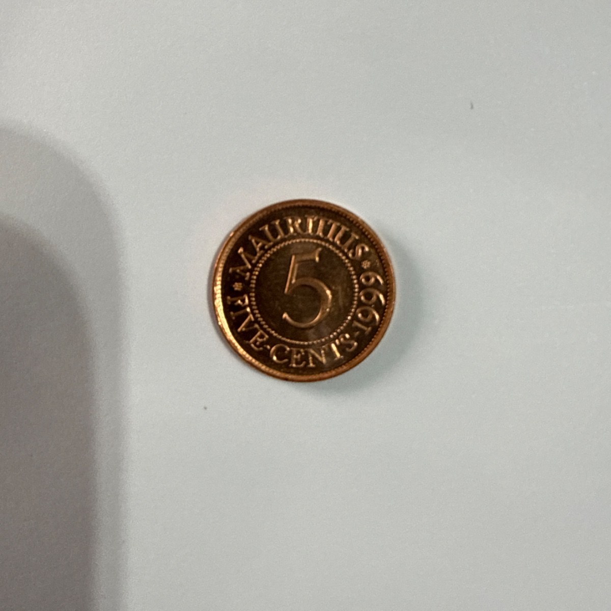 Anverso de 5 Centavos, 1999