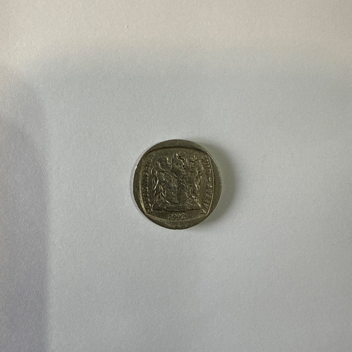 Reverso de 1 Rand, 1992