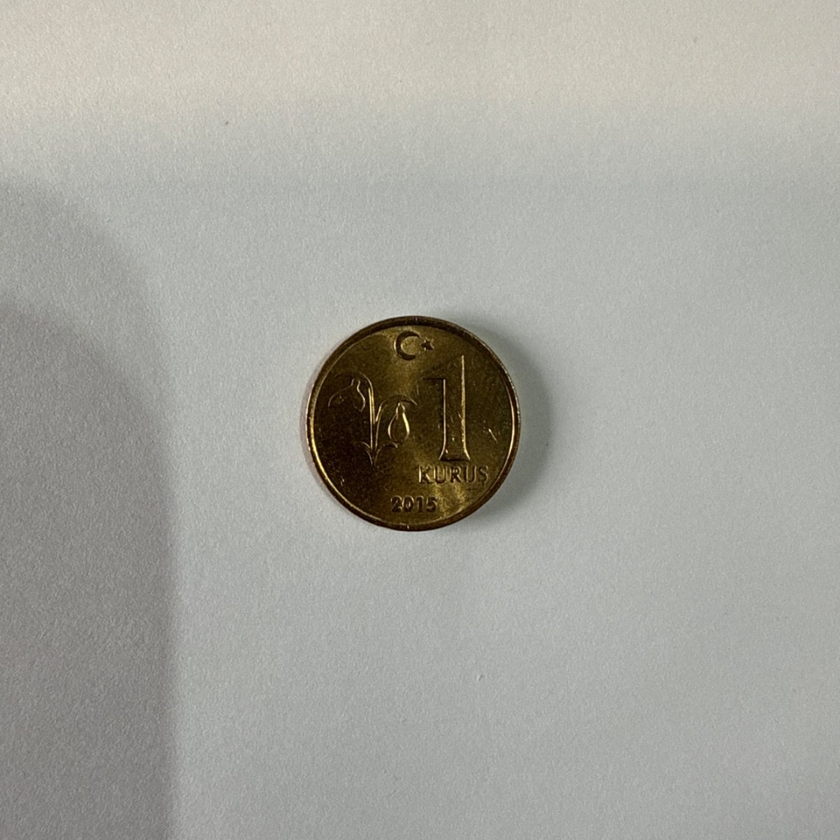 Anverso de 1 Kurus, 2015