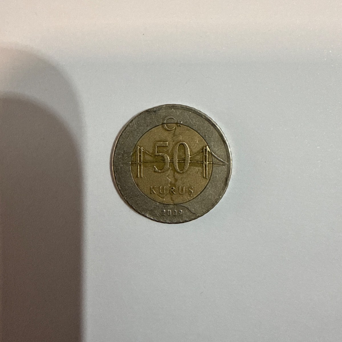 Anverso de 50 Kurus, 2009