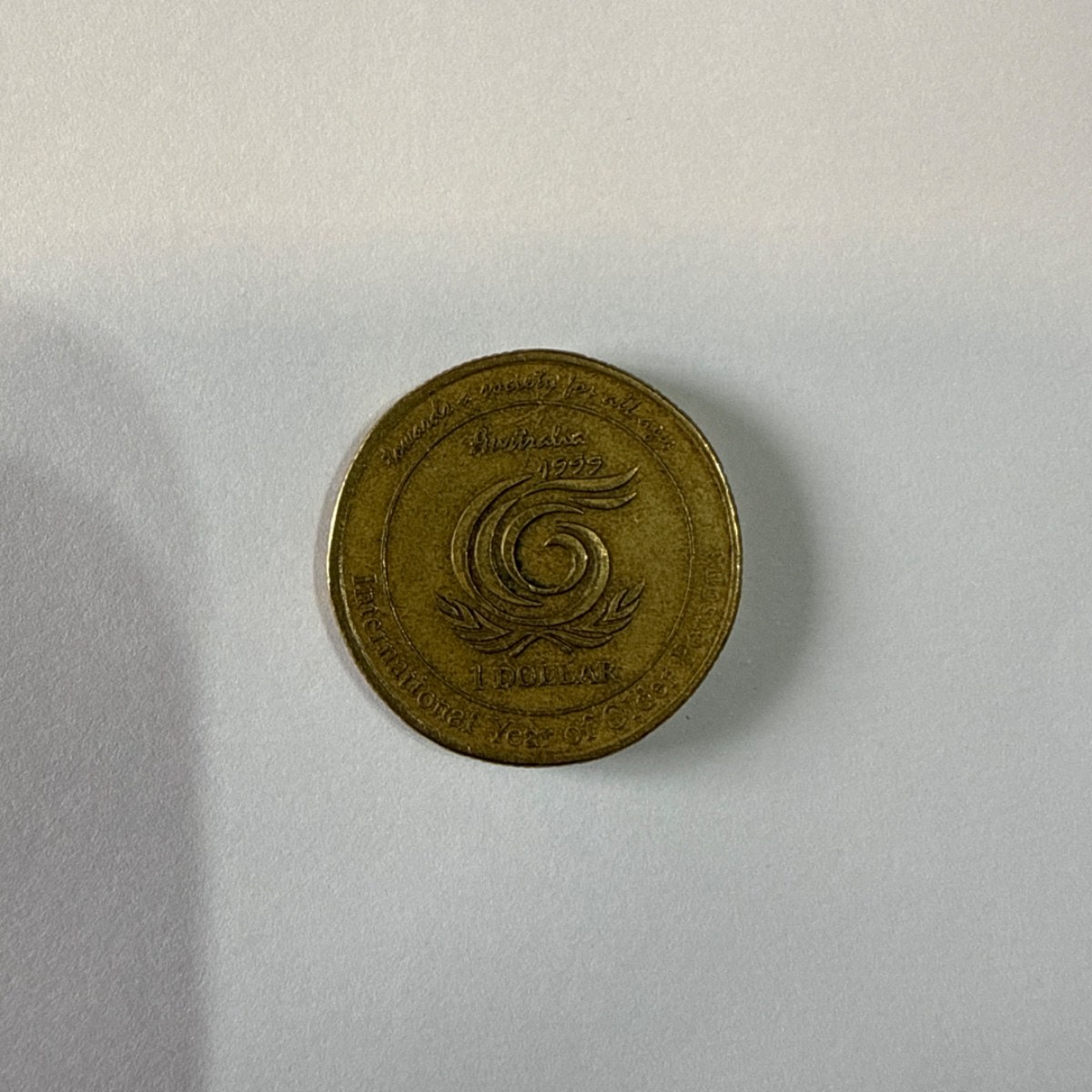 Anverso de 1 Dolar, 1999, Australia · Reina Isabel II