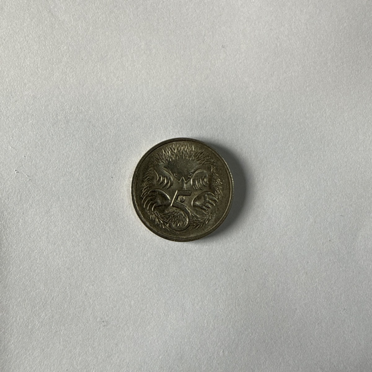 Anverso de 5 Centavos, 1983, Australia · Reina Isabel II