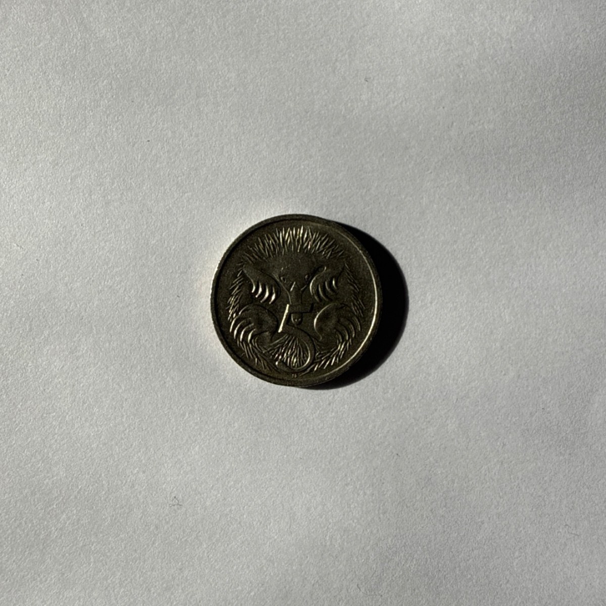 Anverso de 5 Centavos, 1980, Australia · Reina Isabel II