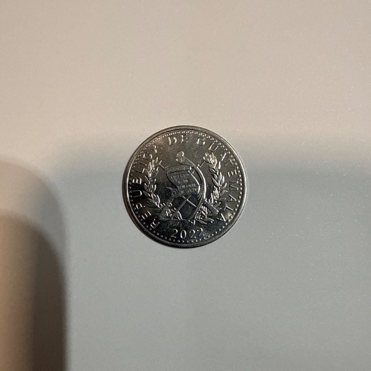 Anverso de 25 Centavos, 2022, Guatemala · República de Guatemala