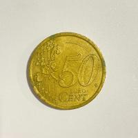 Anverso de 50 Céntimos de Euro, 2002