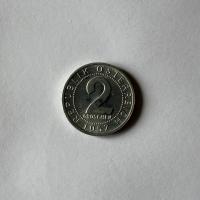 Anverso de 2 Groschen, 1957