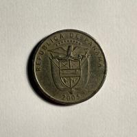 Anverso de 25 Centésimos de Balboa, 2005