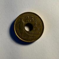Anverso de 25 Pesetas, 1997
