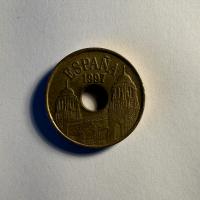 Reverso de 25 Pesetas, 1997