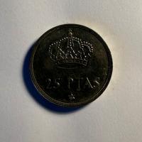 Anverso de 25 Pesetas, 1975