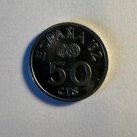 Anverso de 50 Centimos, 1980