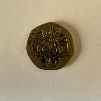 Anverso de 20 Pence, 1995, 2002